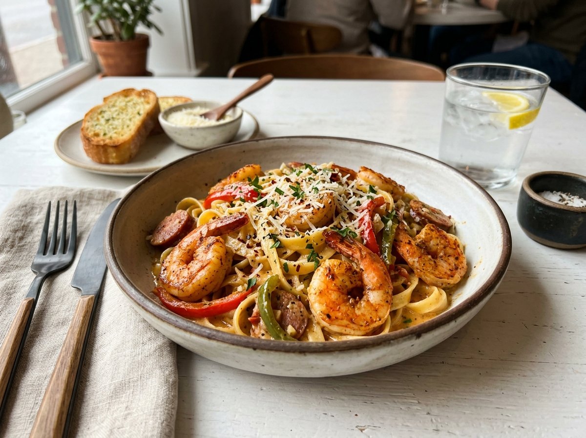 Cajun Shrimp Pasta - Stay N Spice