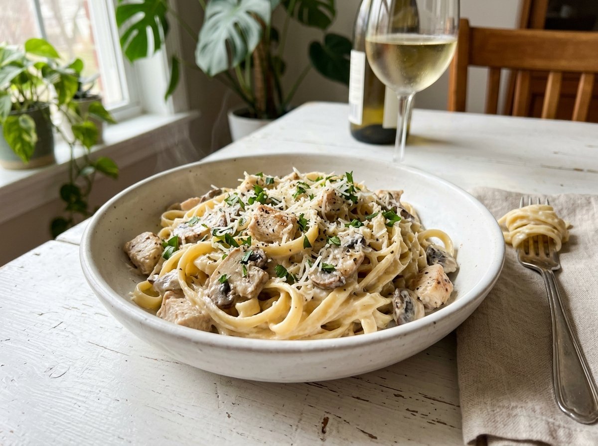 Creamy Alfredo Pasta - Stay N Spice