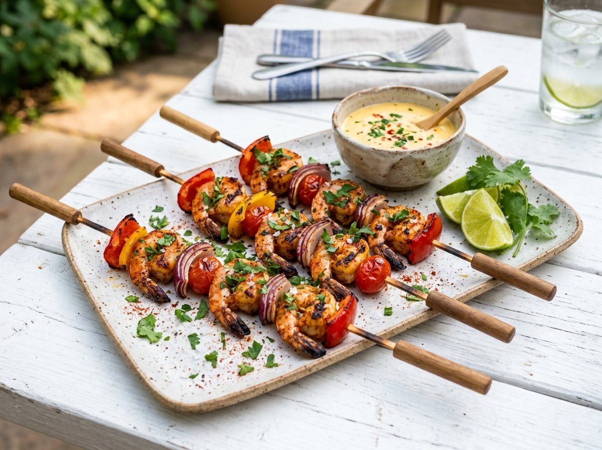Spiced Shrimp Skewers - Stay N Spice