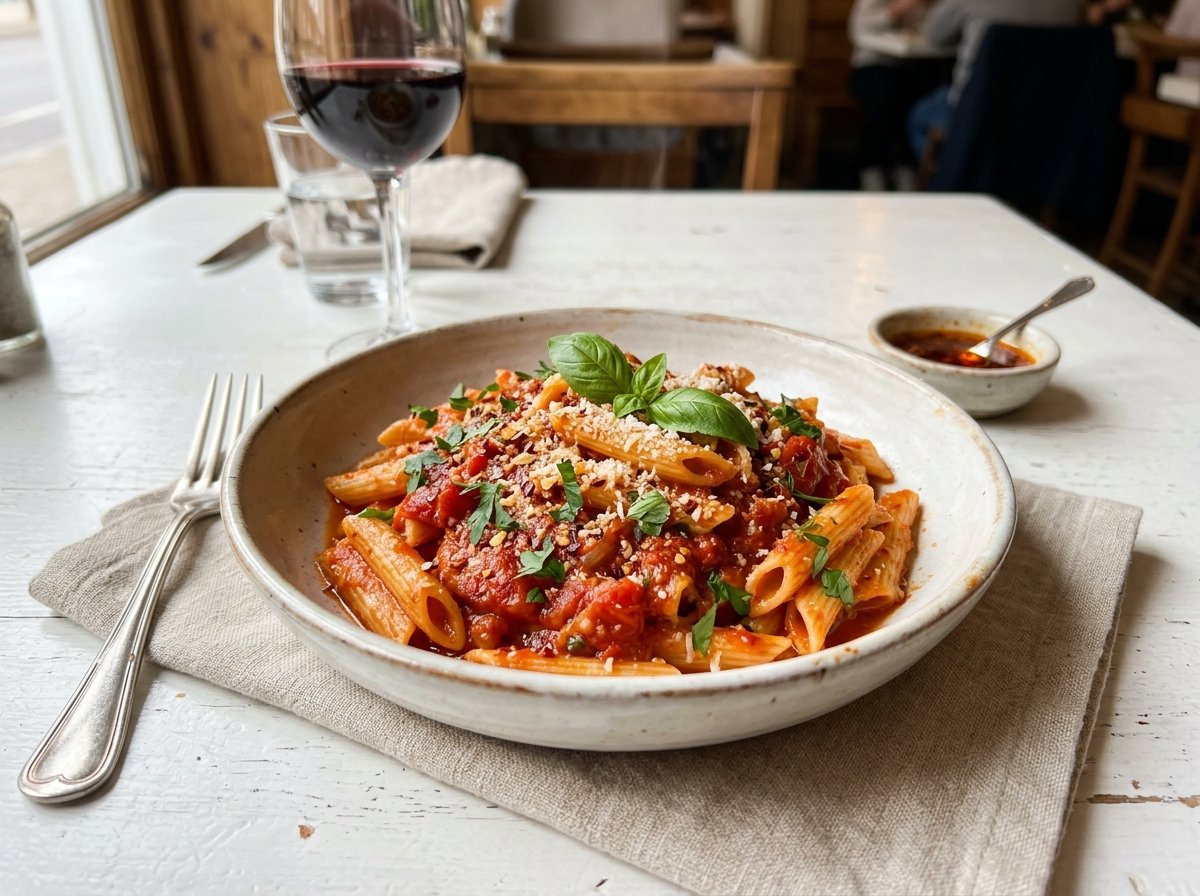 Spicy Arrabbiata Penne - Stay N Spice
