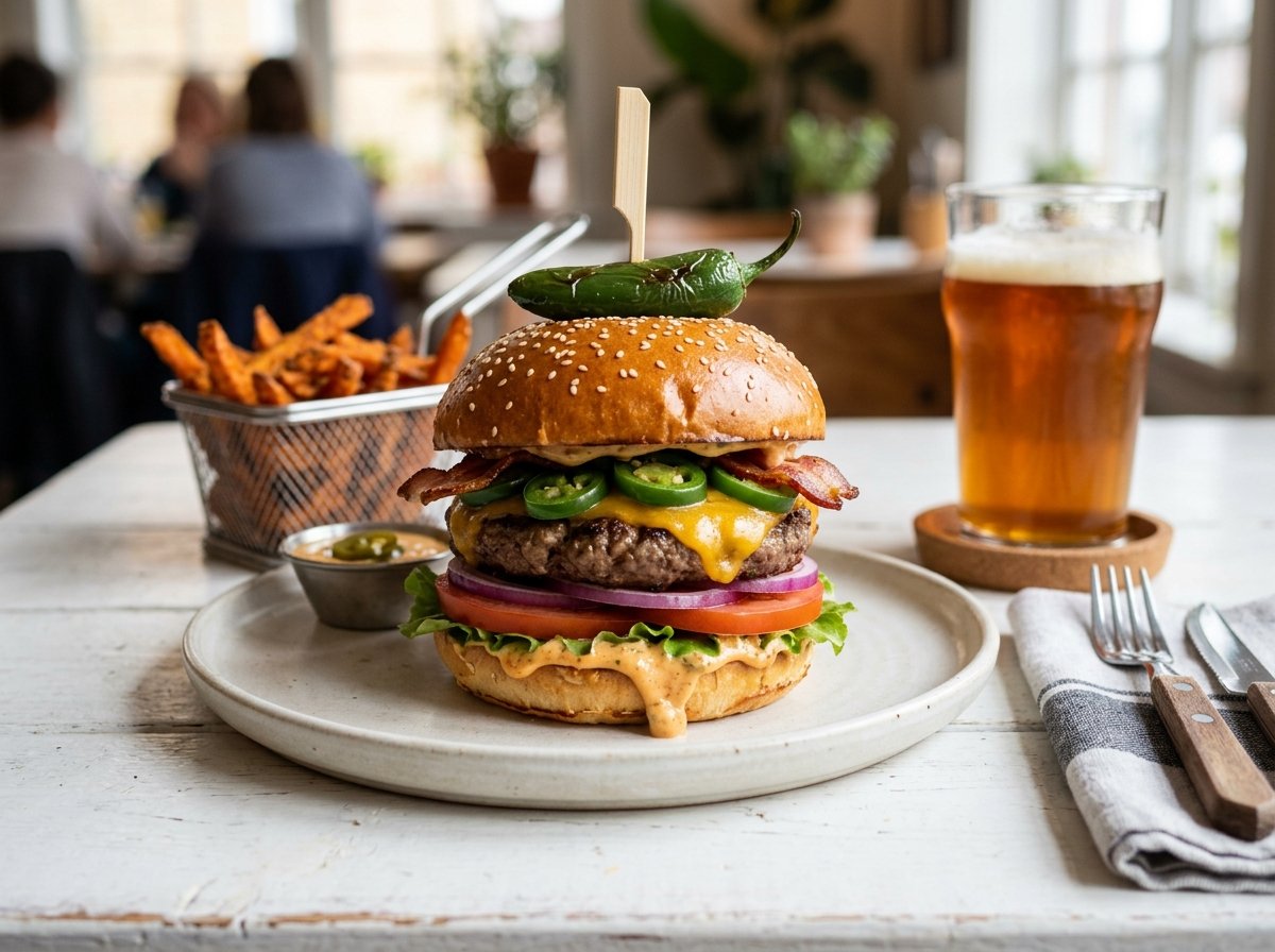 Spicy Jalapeño Burger - Stay N Spice
